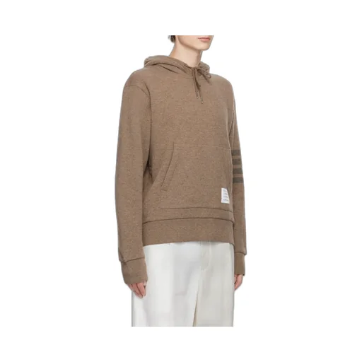 Stripe-Detailed Drawstring Hoodie