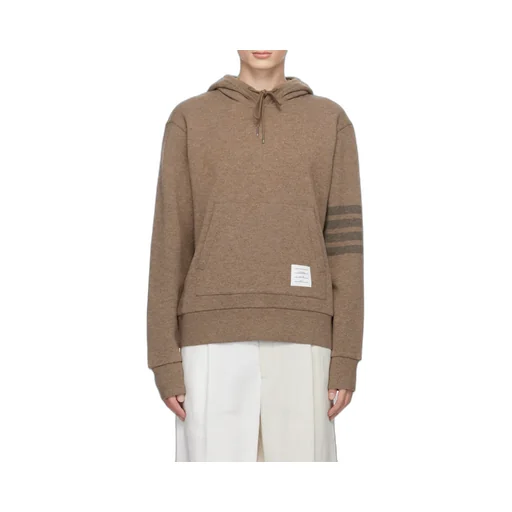 Stripe-Detailed Drawstring Hoodie