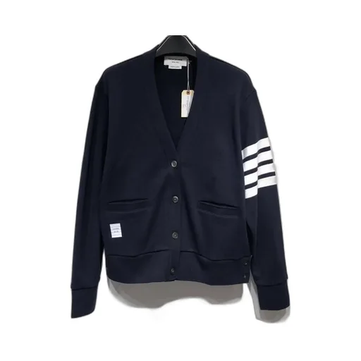 Logo Patch 4-Stripe Sleeved Cardigan