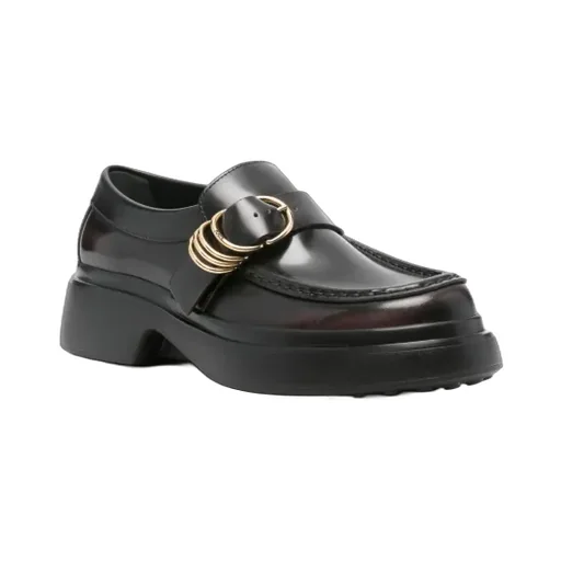 Buckle-Detail Platform Loafers