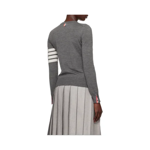 4-Bar Ribbed Crewneck Jumper