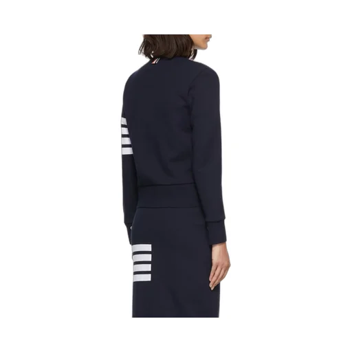 Logo Patch 4-Stripe Sleeved Cardigan
