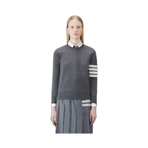 4-Bar Ribbed Crewneck Jumper