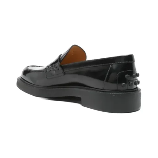 Penny-Strap Leather Loafers