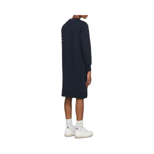4-Bar Long-Sleeved Sweatshirt Dress