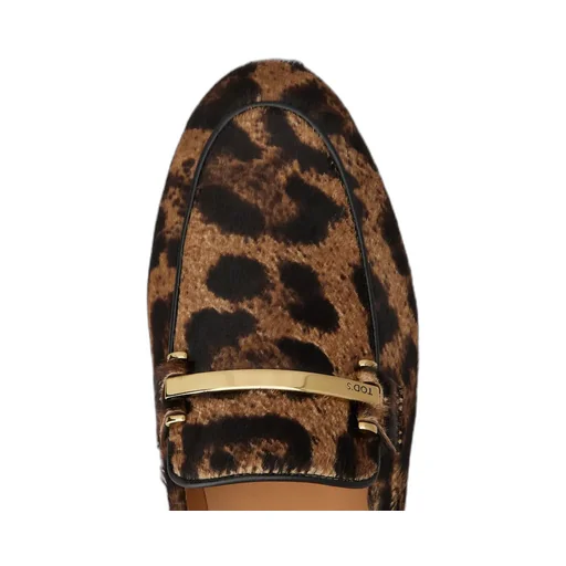 Pony Effect Printed Loafers
