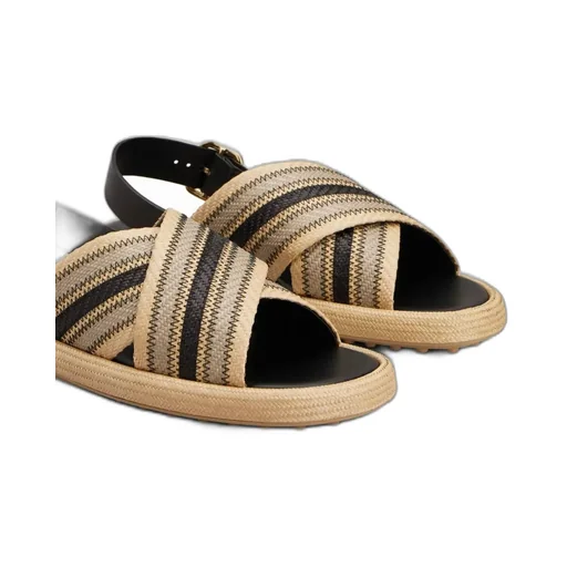 Round Toe Flat Sandals