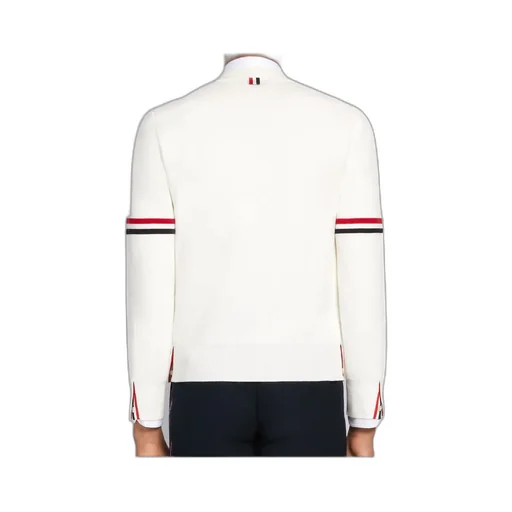 Tricolour 4-Bar V-Neck Cardigan