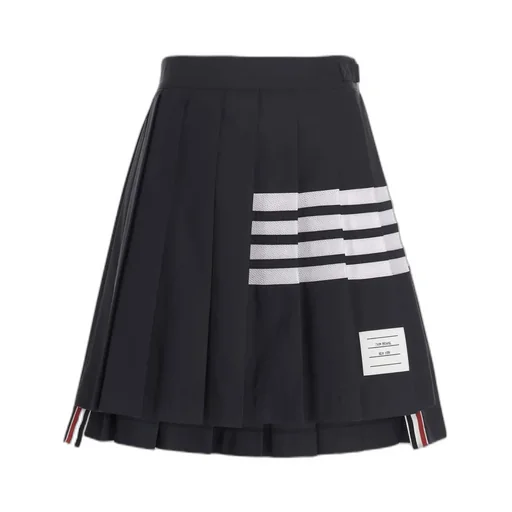 4-Bar Stripe Pleated Skirt