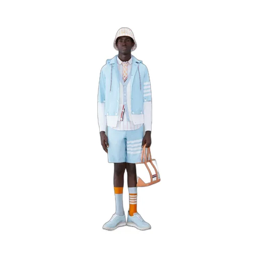 4-Bar Drawstring Shorts
