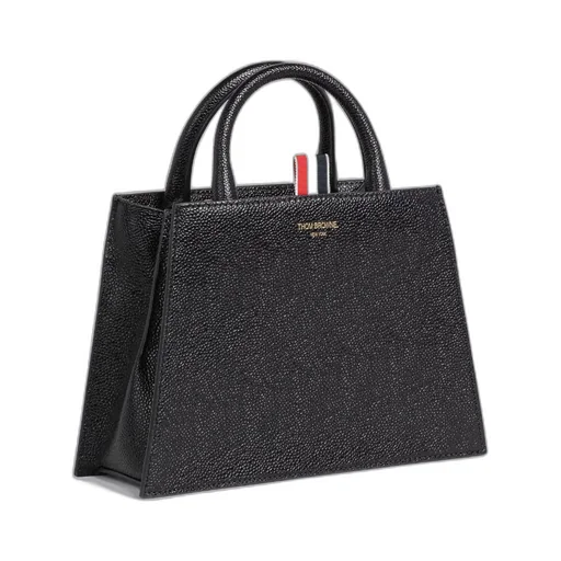 Logo Printed Top Handle Bag