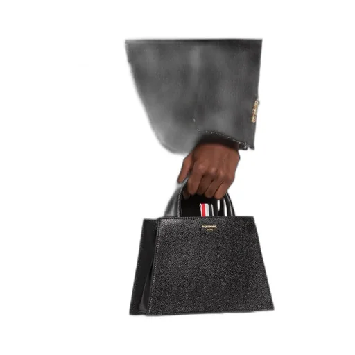 Logo Printed Top Handle Bag