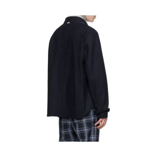 Stripe Detailed Buttoned Jacket