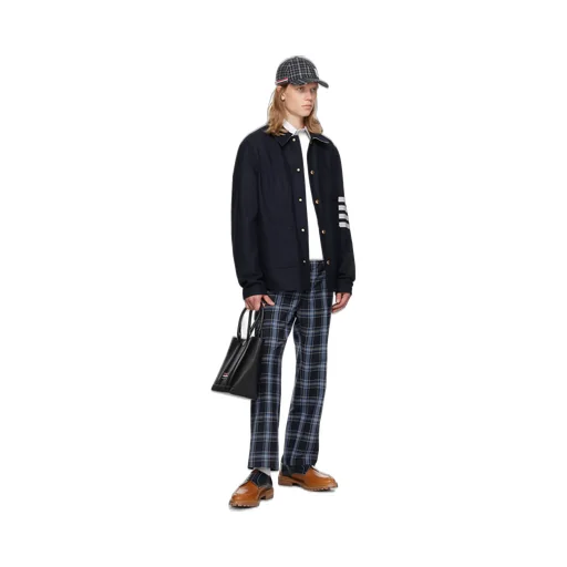 Stripe Detailed Buttoned Jacket