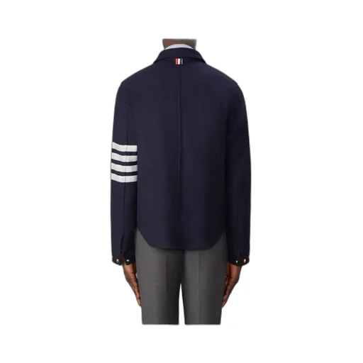 Stripe Detailed Buttoned Jacket