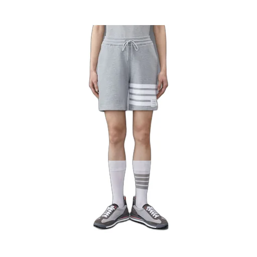 4-Bar Drawstring Track Shorts