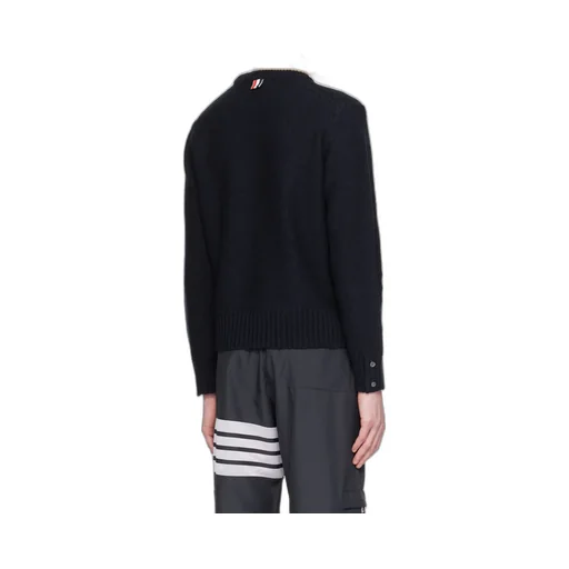 4-Bar Crewneck Sweater