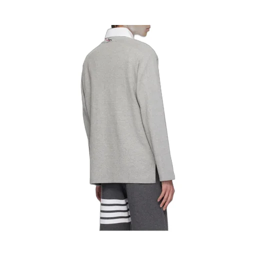 4-Bar Striped Crewneck Sweatshirt