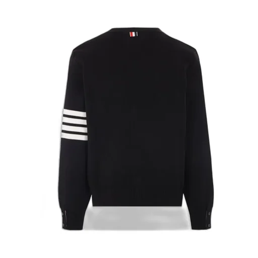 4-Bar Milano Stitch V-Neck Cardigan