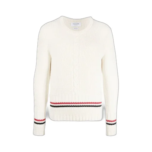 Rwb-Stripe Cable Knit Jumper