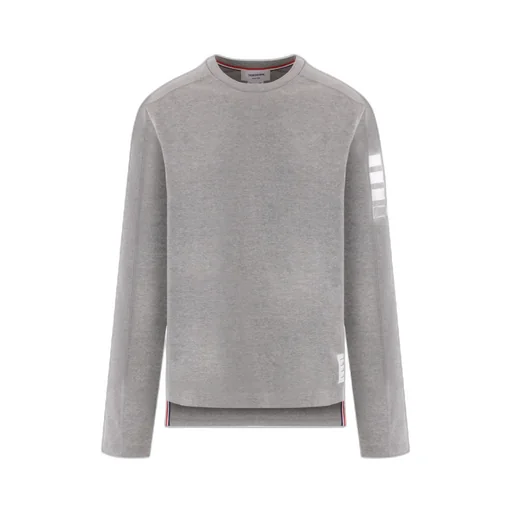 4-Bar Striped Crewneck Sweatshirt