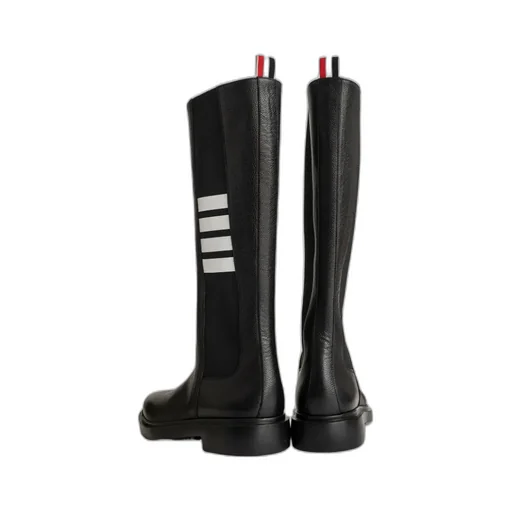 4-Bar Knee Length Chelsea Boots