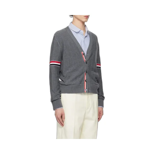 Stripped Buttoned Cardigan