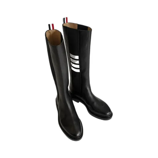4-Bar Knee Length Chelsea Boots