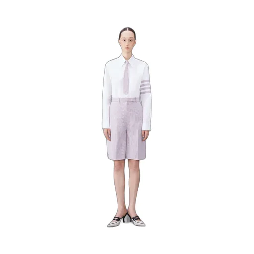 4-Bar Stripe Detailed Poplin Shirt