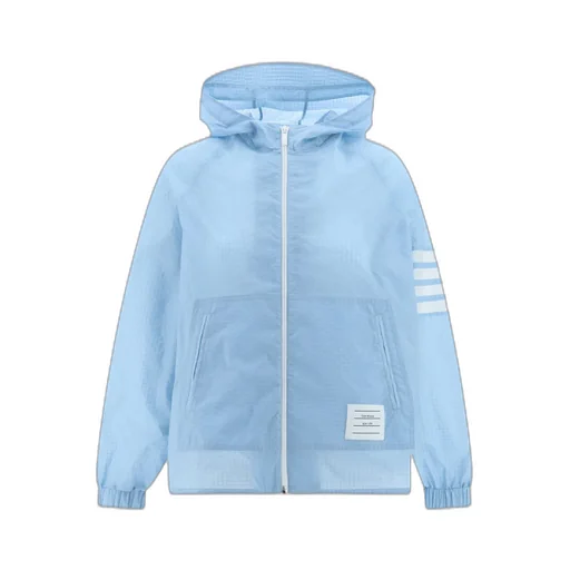 4-Bar Stripe Detailed Hooded Jacket