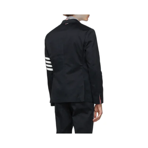 4-Bar Stripe Single-Breasted Blazer