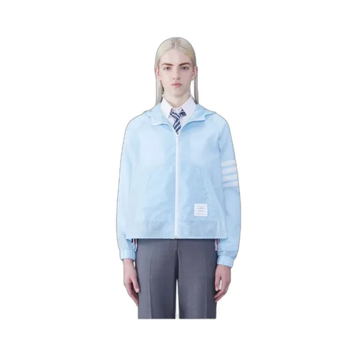 4-Bar Stripe Detailed Hooded Jacket
