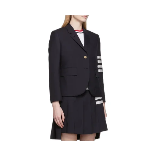 4-Bar Cropped Blazer