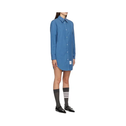 Collared Button-Up Shirt Dress