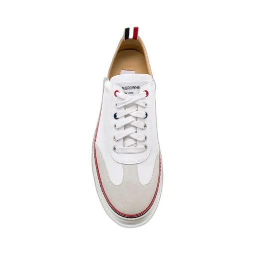 Striped Trim Low-Top Sneakers