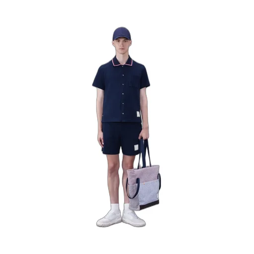 Rwb Stripe-Trimmed Drawstring Track Shorts