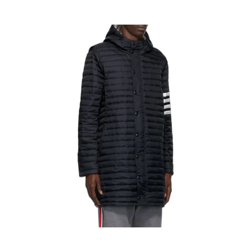 4-Bar Hooded Down Coat