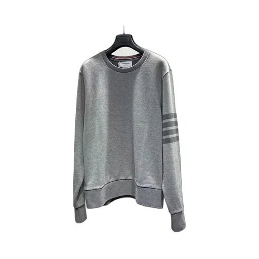4-Bar Striped Crewneck Sweatshirt