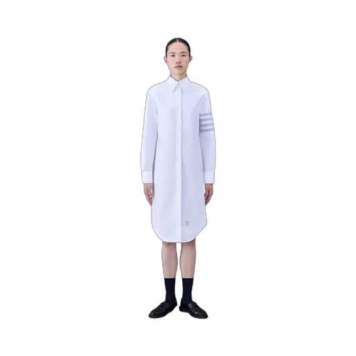 4-Bar Long-Sleeved Shirt Dress