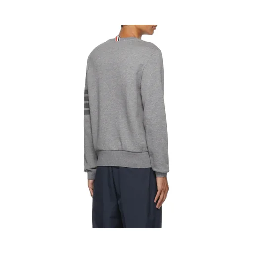 4-Bar Striped Crewneck Sweatshirt