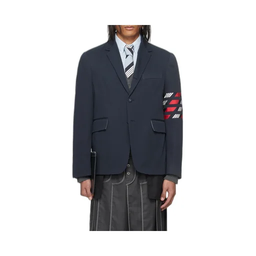 4-Bar Single-Breasted Blazer