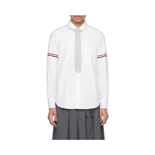 Armband-Detail Seersucker Rwb Striped Shirt