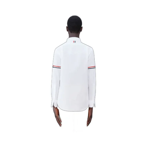 Armband-Detail Seersucker Rwb Striped Shirt