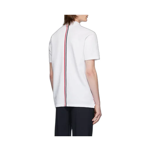 Stripe Detailed Short Sleeved Polo Shirt
