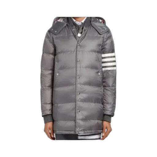 Striped Padded Hooded Jacket