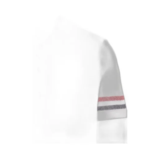 Logo Patch Striped Polo Shirt