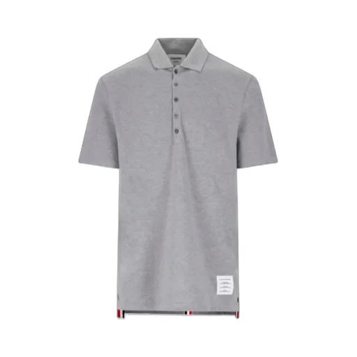 Classic Pique Stripe Relaxed Polo Shirt