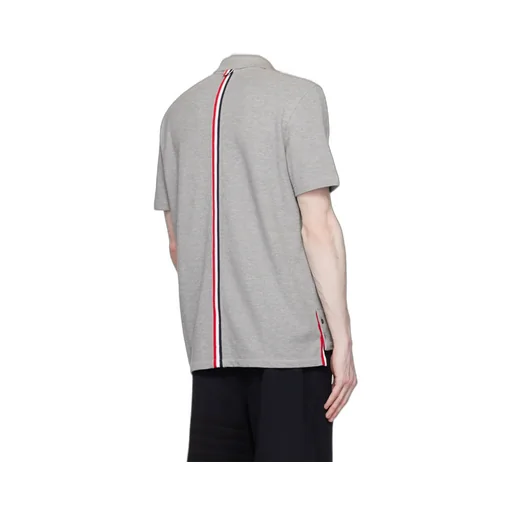 Classic Pique Stripe Relaxed Polo Shirt