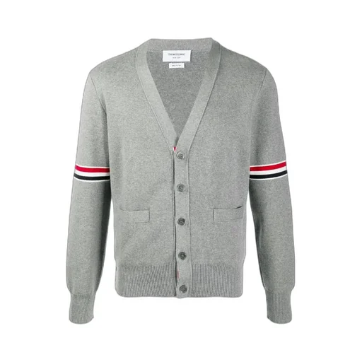 4-Bar Stripe V-Neck Cardigan