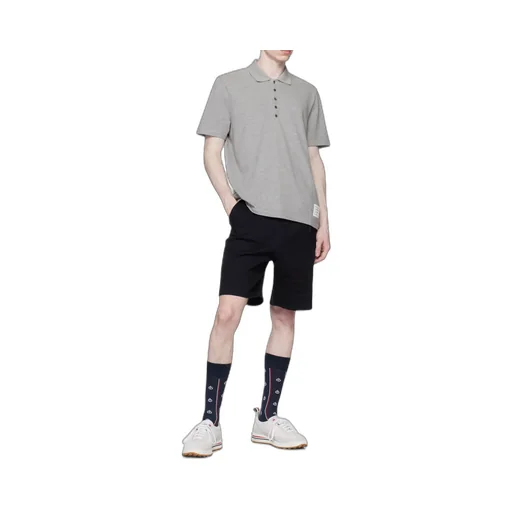Classic Pique Stripe Relaxed Polo Shirt